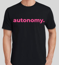 Load image into Gallery viewer, Autonomy black t-shirt for men