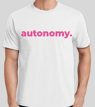 Load image into Gallery viewer, Autonomy white t-shirt for men