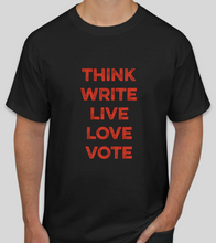 Load image into Gallery viewer, The Politicrat Daily Podcast Five Alive! black unisex t-shirt
