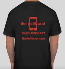 Load image into Gallery viewer, The Politicrat Daily Podcast Five Alive! black unisex t-shirt