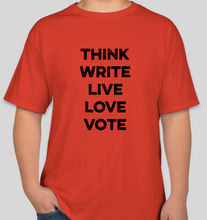 Load image into Gallery viewer, The Politicrat Daily Podcast Five Alive! red unisex t-shirt