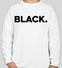 Load image into Gallery viewer, The Politicrat Daily Podcast BLACK. sweatshirt (white)