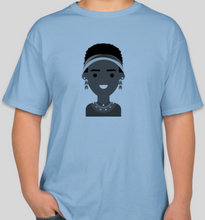 Load image into Gallery viewer, The Politicrat Daily Podcast Black Girl Magic light blue delight unisex t-shirt