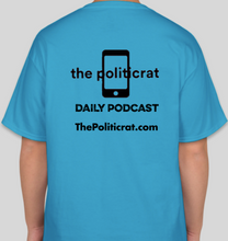 Load image into Gallery viewer, The Politicrat Daily Podcast Black Girl Magic teal unisex t-shirt