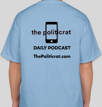 Load image into Gallery viewer, The Politicrat Daily Podcast Black Girl Magic light blue delight unisex t-shirt