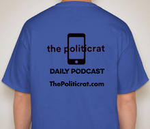 Load image into Gallery viewer, The Politicrat Daily Podcast Black Girl Magic rich blue unisex t-shirt