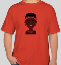 Load image into Gallery viewer, The Politicrat Daily Podcast Black Girl Magic red unisex t-shirt