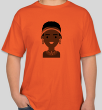 Load image into Gallery viewer, The Politicrat Daily Podcast Black Girl Magic sublime orange unisex t-shirt