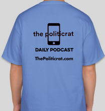 Load image into Gallery viewer, The Politicrat Daily Podcast Blackness Is Beautiful unisex blue t-shirt