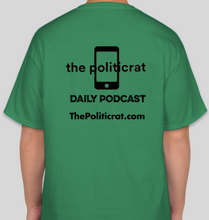 Load image into Gallery viewer, The Politicrat Daily Podcast Black To Africa green/black unisex t-shirt