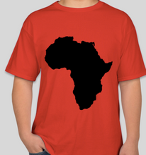 Load image into Gallery viewer, The Politicrat Daily Podcast Black To Africa red/black unisex t-shirt
