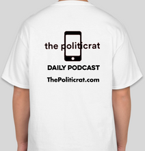 Load image into Gallery viewer, The Politicrat Daily Podcast Blackness Is Beautiful unisex white t-shirt