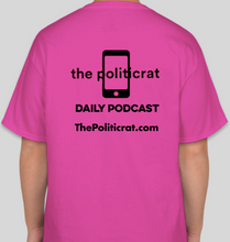 Load image into Gallery viewer, The Politicrat Daily Podcast Blackness Is Beautiful pink t-shirt