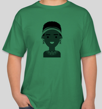 Load image into Gallery viewer, The Politicrat Daily Podcast Black Girl Magic Kelly green unisex t-shirt