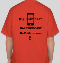 Load image into Gallery viewer, The Politicrat Daily Podcast Believe In Yourself red unisex t-shirt