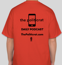 Load image into Gallery viewer, The Politicrat Daily Podcast Feminist red t-shirt