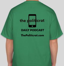 Load image into Gallery viewer, The Politicrat Daily Podcast Five Alive! green unisex t-shirt
