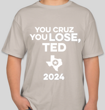 Load image into Gallery viewer, The Politicrat Daily Podcast Cruz Lose sand unisex t-shirt