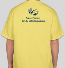 Load image into Gallery viewer, The Popcorn Reel Film Series yellow t-shirt