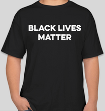 Load image into Gallery viewer, The Politicrat Daily Podcast Black Lives Matter black unisex t-shirt