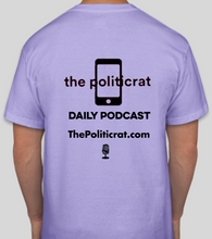 Load image into Gallery viewer, The Politicrat Daily Podcast Black Lives Matter lavender unisex t-shirt