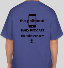 Load image into Gallery viewer, The Politicrat Daily Podcast 1968 deep royal blue unisex t-shirt