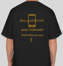 Load image into Gallery viewer, The Politicrat Daily Podcast "Nixon Resigns" 1974 unisex t-shirt
