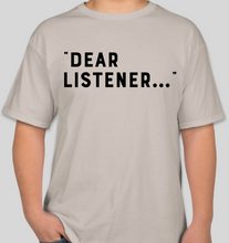 Load image into Gallery viewer, The Politicrat Daily Podcast &quot;Dear Listener&quot; sand unisex t-shirt
