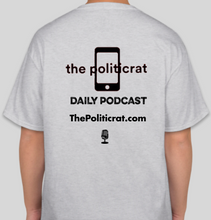 Load image into Gallery viewer, The Politicrat Daily Podcast No Means Hell No! ash unisex t-shirt