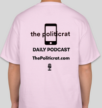 Load image into Gallery viewer, The Politicrat Daily Podcast No Means Hell No! pale pink unisex t-shirt