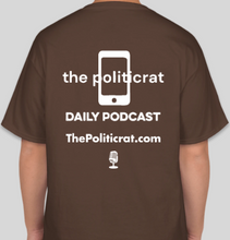 Load image into Gallery viewer, The Politicrat Daily Podcast A Luta Continua Series Muhammad Ali brown t-shirt