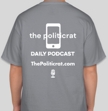 Load image into Gallery viewer, The Politicrat Daily Podcast A Luta Continua Series Muhammad Ali graphite t-shirt