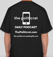 Load image into Gallery viewer, The Politicrat Daily Podcast Public Self/Private Self black/white unisex t-shirt