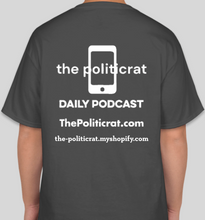 Load image into Gallery viewer, The Politicrat Daily Podcast Public Self/Private Self smoke grey unisex t-shirt