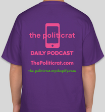 Load image into Gallery viewer, The Politicrat Daily Podcast Make Sexy Smart Again purple unisex t-shirt
