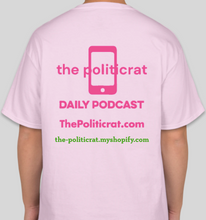 Load image into Gallery viewer, The Politicrat Daily Podcast Make Sexy Smart Again pale pink unisex t-shirt