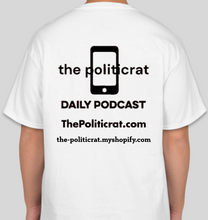 Load image into Gallery viewer, The Politicrat Daily Podcast Intersectionality white unisex t-shirt