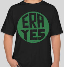 Load image into Gallery viewer, The Politicrat Daily Podcast ERA YES original logo unisex black t-shirt