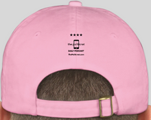 Load image into Gallery viewer, The Politicrat Daily Podcast official embroidered bio-washed baseball hat (pink)