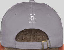 Load image into Gallery viewer, The Politicrat Daily Podcast official embroidered bio-washed baseball hat (grey)