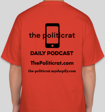 Load image into Gallery viewer, The Politicrat Daily Podcast Intersectionality red unisex t-shirt