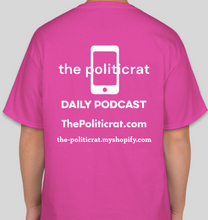 Load image into Gallery viewer, The Politicrat Daily Podcast Intersectionality pink unisex t-shirt