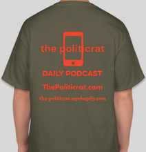 Load image into Gallery viewer, The Politicrat Daily Podcast Intersectionality fatigue green unisex t-shirt