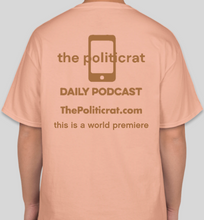 Load image into Gallery viewer, The Politicrat Daily Podcast Destination Series Grand Canyon candy orange unisex t-shirt
