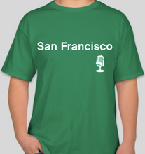 Load image into Gallery viewer, The Politicrat Daily Podcast Destination Series San Francisco unisex t-shirt