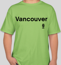 Load image into Gallery viewer, The Politicrat Daily Podcast Destination Series Vancouver unisex t-shirt