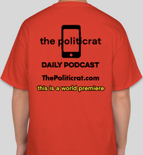 Load image into Gallery viewer, The Politicrat Daily Podcast Destination Series Watford red unisex t-shirt