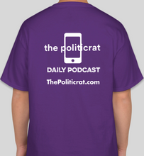 Load image into Gallery viewer, Ella Wheeler Wilcox "sin by silence when we should protest" purple/white unisex t-shirt