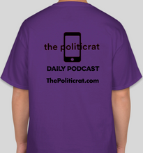Load image into Gallery viewer, Ella Wheeler Wilcox "sin by silence when we should protest" purple/black unisex t-shirt