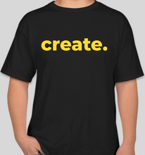 Load image into Gallery viewer, The Politicrat Daily Podcast CREATE black unisex t-shirt